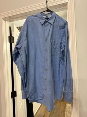 Ariat Blue Micro-Check Dress Shirt